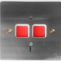 Thumbnail cqr flush mount stainless steel double push panic button